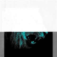 Angry Male Lion Predator Carnivore Rectangular Jigsaw Puzzl by Mog4mog4