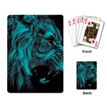 Angry Male Lion Predator Carnivore Playing Cards Single Design (Rectangle) Back