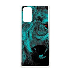 Angry Male Lion Predator Carnivore Samsung Galaxy Note 20 Tpu Uv Case by Mog4mog4