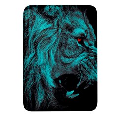 Angry Male Lion Predator Carnivore Rectangular Glass Fridge Magnet (4 Pack) by Mog4mog4