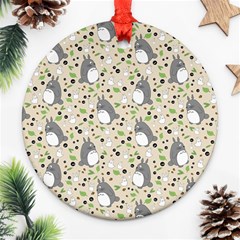 Pattern My Neighbor Totoro Ornament (round) by Mog4mog4