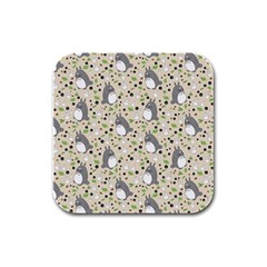 Pattern My Neighbor Totoro Rubber Square Coaster (4 Pack) by Mog4mog4