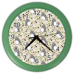 Pattern My Neighbor Totoro Color Wall Clock