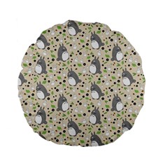 Pattern My Neighbor Totoro Standard 15  Premium Flano Round Cushions by Mog4mog4