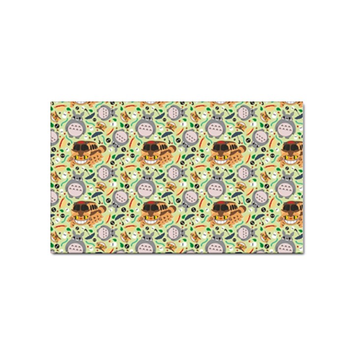 My Neighbor Totoro Pattern Sticker Rectangular (100 pack)