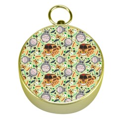 My Neighbor Totoro Pattern Gold Compasses