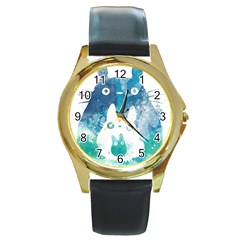 My Neighbor Totoro Round Gold Metal Watch