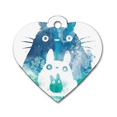 My Neighbor Totoro Dog Tag Heart (one Side)