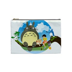 My Neighbor Totoro Totoro Cosmetic Bag (medium) by Mog4mog4