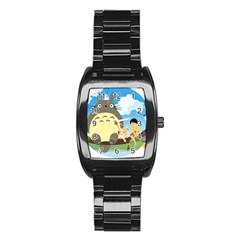 My Neighbor Totoro Totoro Stainless Steel Barrel Watch by Mog4mog4