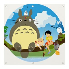 My Neighbor Totoro Totoro Banner And Sign 3  X 3  by Mog4mog4