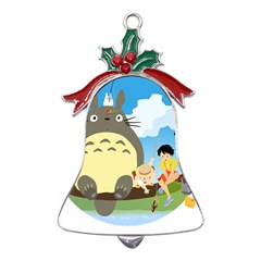 My Neighbor Totoro Totoro Metal Holly Leaf Bell Ornament by Mog4mog4