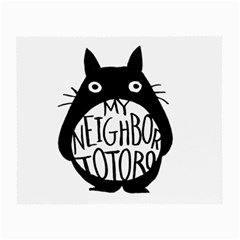 My Neighbor Totoro Black And White Small Glasses Cloth (2 Sides) by Mog4mog4