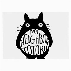 My Neighbor Totoro Black And White Large Glasses Cloth (2 Sides) by Mog4mog4