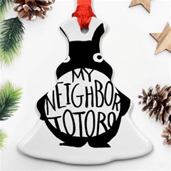 My Neighbor Totoro Black And White Ornament (christmas Tree)  by Mog4mog4