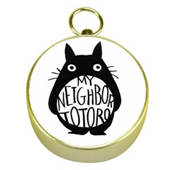 My Neighbor Totoro Black And White Gold Compasses by Mog4mog4