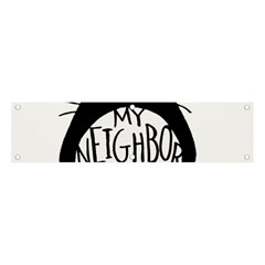 My Neighbor Totoro Black And White Banner And Sign 4  X 1  by Mog4mog4