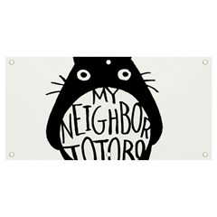 My Neighbor Totoro Black And White Banner And Sign 4  X 2  by Mog4mog4