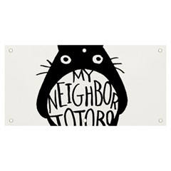 My Neighbor Totoro Black And White Banner And Sign 6  X 3  by Mog4mog4