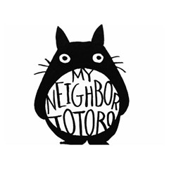 My Neighbor Totoro Black And White Premium Plush Fleece Blanket (extra Small) by Mog4mog4