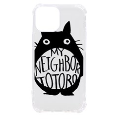 My Neighbor Totoro Black And White Iphone 13 Mini Tpu Uv Print Case