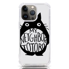 My Neighbor Totoro Black And White Iphone 13 Pro Tpu Uv Print Case