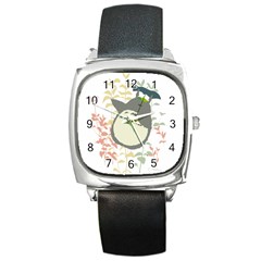 My Neighbor Totoro Cartoon Square Metal Watch