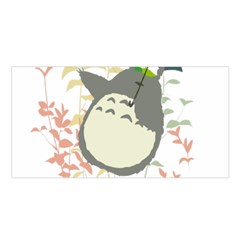 My Neighbor Totoro Cartoon Satin Shawl 45  X 80  by Mog4mog4