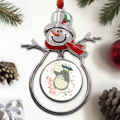 My Neighbor Totoro Cartoon Metal Snowman Ornament by Mog4mog4