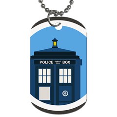 Doctor Who Tardis Dog Tag (two Sides) by Mog4mog4