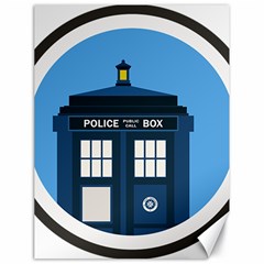 Doctor Who Tardis Canvas 18  X 24  by Mog4mog4