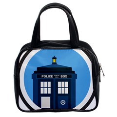 Doctor Who Tardis Classic Handbag (two Sides) by Mog4mog4