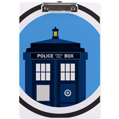 Doctor Who Tardis A4 Acrylic Clipboard by Mog4mog4