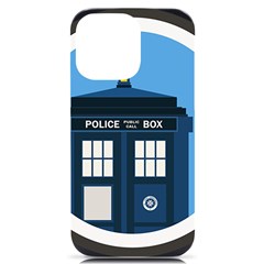 Doctor Who Tardis Iphone 14 Pro Max Black Uv Print Case by Mog4mog4