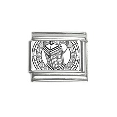 Bad Wolf Tardis Art Drawing Doctor Who Italian Charm (9mm) by Mog4mog4