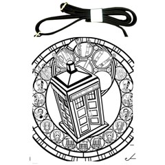 Bad Wolf Tardis Art Drawing Doctor Who Shoulder Sling Bag by Mog4mog4