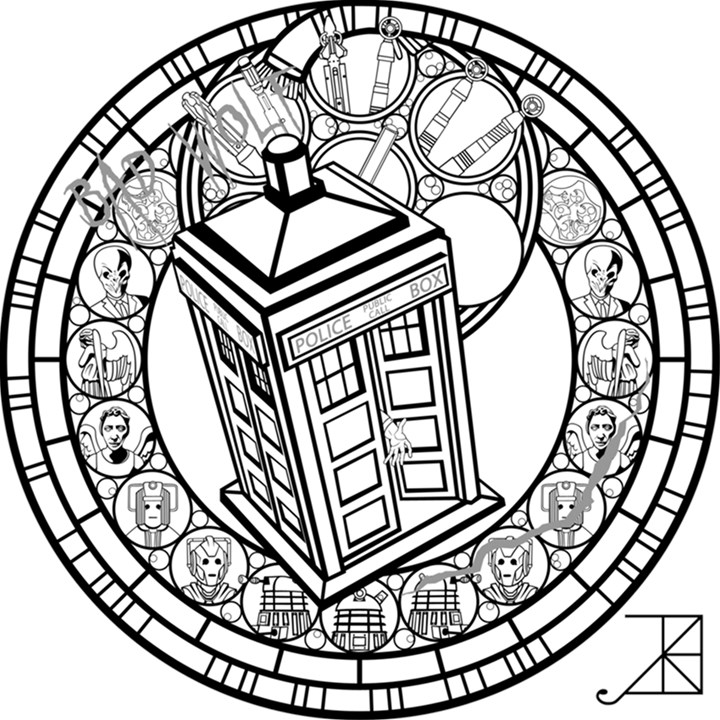 Bad Wolf Tardis Art Drawing Doctor Who Play Mat (Square)