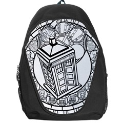 Bad Wolf Tardis Art Drawing Doctor Who Backpack Bag by Mog4mog4