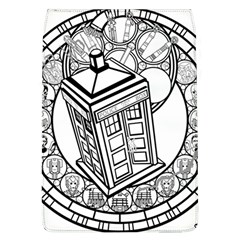 Bad Wolf Tardis Art Drawing Doctor Who Removable Flap Cover (l) by Mog4mog4