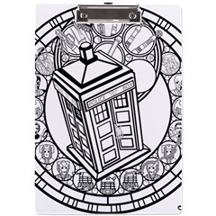 Bad Wolf Tardis Art Drawing Doctor Who A4 Acrylic Clipboard by Mog4mog4