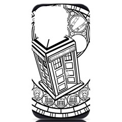 Bad Wolf Tardis Art Drawing Doctor Who Iphone 14 Pro Black Uv Print Case by Mog4mog4