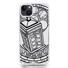 Bad Wolf Tardis Art Drawing Doctor Who Iphone 14 Plus Tpu Uv Print Case by Mog4mog4