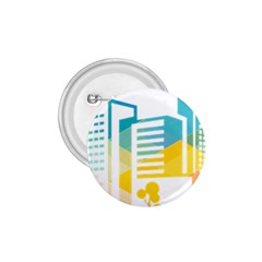 Silhouette Cityscape Building Icon Color City 1 75  Buttons by Mog4mog4