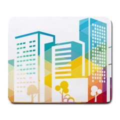 Silhouette Cityscape Building Icon Color City Large Mousepad