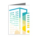 Silhouette Cityscape Building Icon Color City Mini Greeting Cards (Pkg of 8) Right