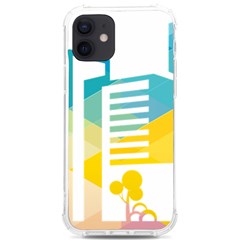 Silhouette Cityscape Building Icon Color City Iphone 12/12 Pro Tpu Uv Print Case by Mog4mog4