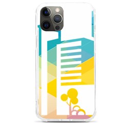 Silhouette Cityscape Building Icon Color City Iphone 12 Pro Max Tpu Uv Print Case by Mog4mog4