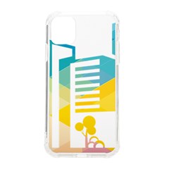 Silhouette Cityscape Building Icon Color City Iphone 11 Tpu Uv Print Case