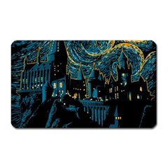 Hogwarts Castle Van Gogh Magnet (rectangular) by Mog4mog4