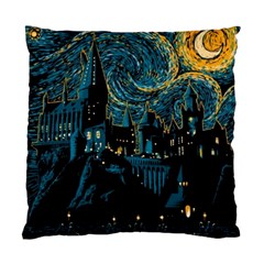 Hogwarts Castle Van Gogh Standard Cushion Case (two Sides) by Mog4mog4